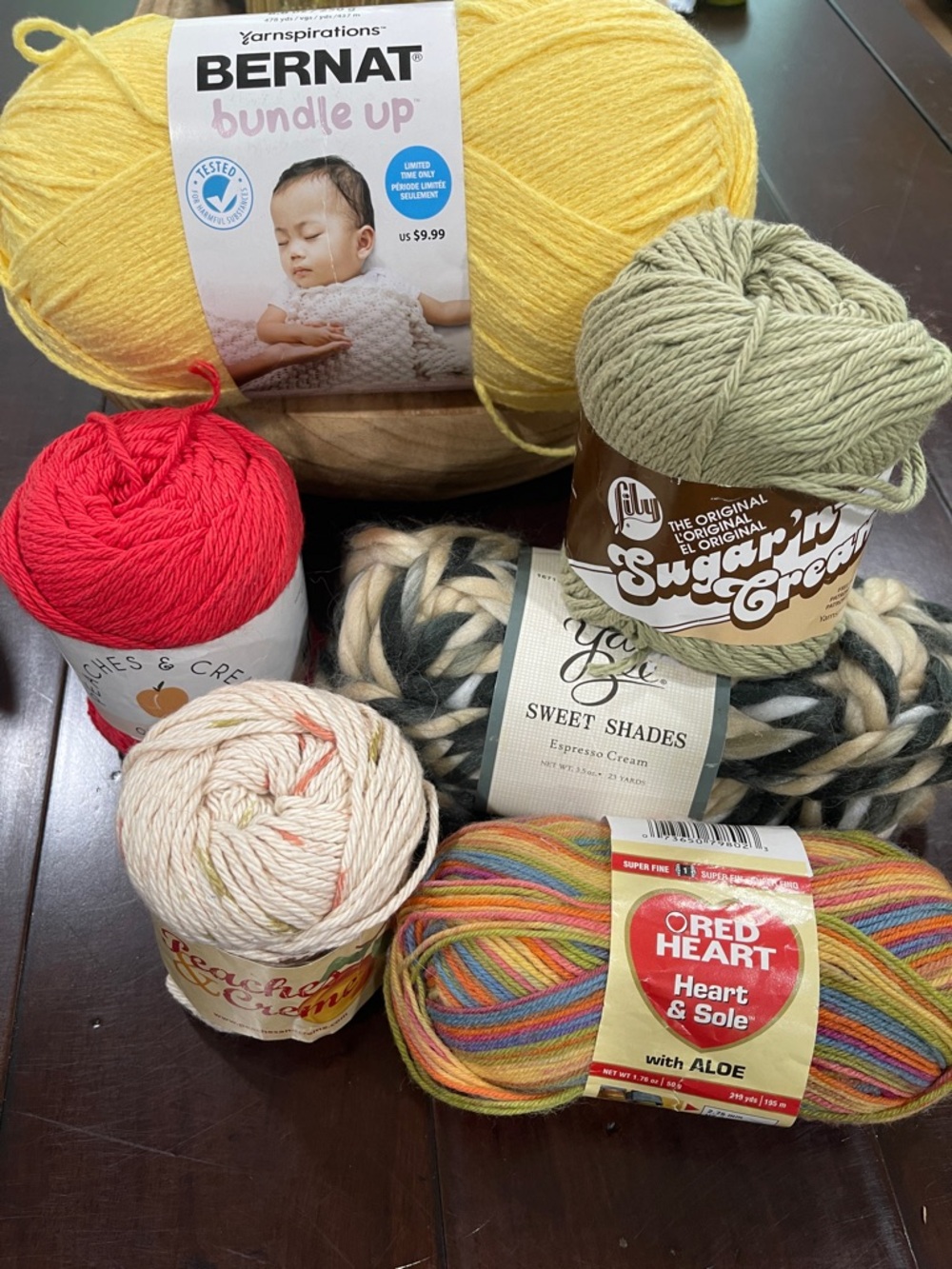 Bernat yarn and others